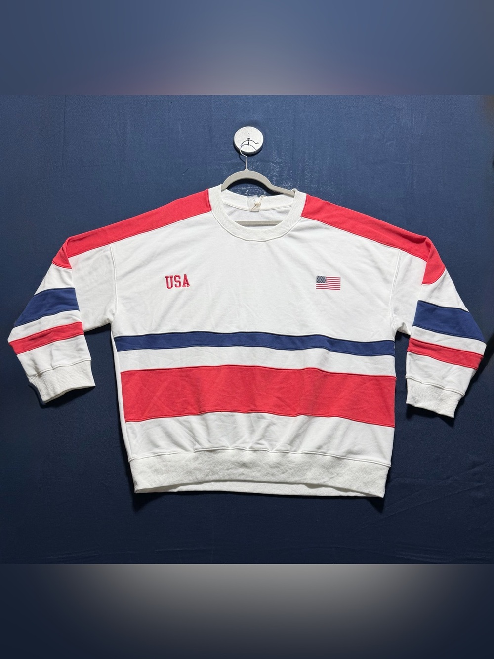 Polyester Cotton Blend 3XL NWT AS Revival USA Colorblock Sweatshirt